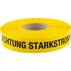 VOTEC Trassenwarnband Achtung Starkstrom | Farbe: Gelb | Länge: 250 m
