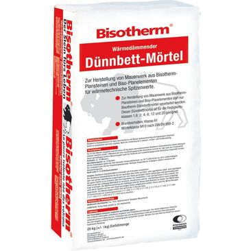 Bisotherm Dünnbettmörtel BISOplan | Gewicht (netto): 14 kg | Farbe: rot