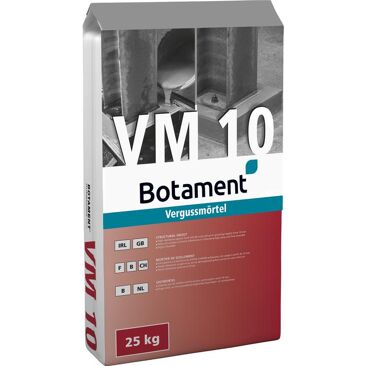 BOTAMENT Vergussmörtel VM10 | Gewicht (netto): 25 kg | Farbe: grau
