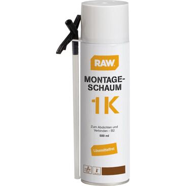 RAW Montageschaum FCKW-frei | Brutto-/ Nettoinhalt: 0,5 l