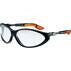 Vollsichtbrille cybric | Farbe: klar, schwarz, orange
