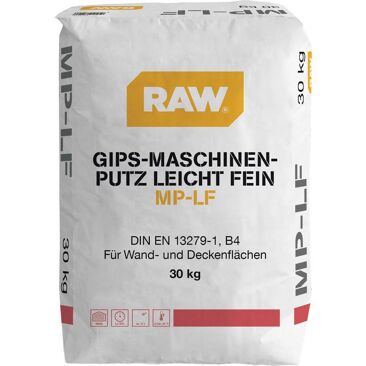 RAW Gips-Maschinenputz leicht fein | Gewicht (netto): 30 kg