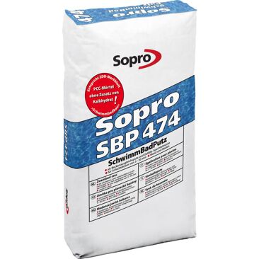 SOPRO Bauchemie SchwimmBadPutz SBP 474 | Gewicht (netto): 25 kg