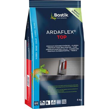Bostik Dünnbettmörtel Fliesenkleber Ardaflex Top | Gewicht (netto): 5 kg | Farbe: grau