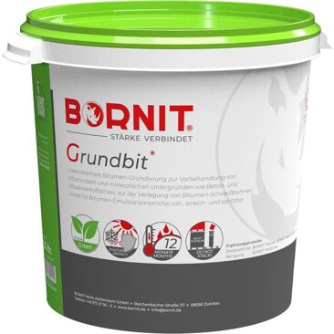 Bornit Voranstrich Bitumen-Basis auf Wasserbasis | Brutto-/ Nettoinhalt: 25 l/Eimer