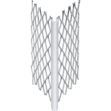 Catnic Außenputzprofil Stahl PVC-Überzug | Farbe: stahl, weiß | Länge: 3 m