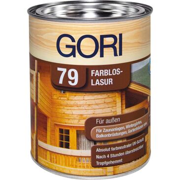 GORI Farbloslasur GORI 79 für außen | Brutto-/ Nettoinhalt: 0,75 l | Farbe: farblos
