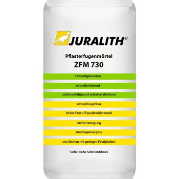 Juralith Pflasterfugenmörtel ZFM 730 zementgebunden | Gewicht (netto): 25 kg | Farbe: grau