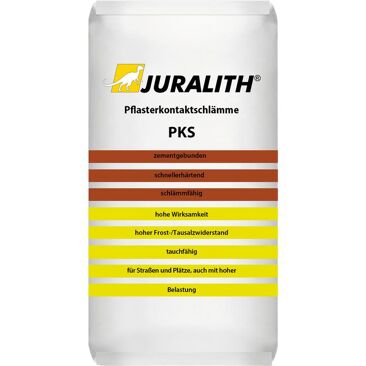 Juralith Pflasterkontaktschlämme PKS | Gewicht (netto): 25 kg | Körnung: 0 - 5 mm | Farbe: hellgrau