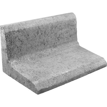ZinCo Betonwinkelstein Beton | Höhe: 30 cm | Farbe: grau | Breite: 25 cm