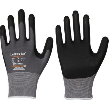 LEIPOLD Handschuhe LeikaFlex Star | Farbe: schwarz, grau | Material: Nylon, Elasthan, Nitril