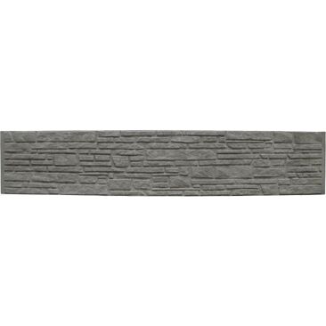 Beckers Betonzaun Motivplatte Montana Standard S Beton | Breite: 35 mm | Farbe: betongrau